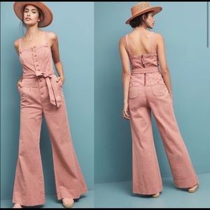 NWT Anthropologie Pilco Desmond Pink Jumpsuit